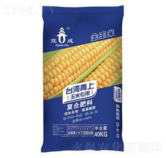 玉米專用復(fù)合肥料28-6-10-臺(tái)灣青上-青上化肥