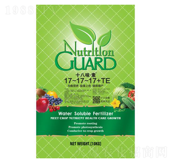 多元素大量元素水溶肥17-17-17+TE-十八味·素-大地聯眾