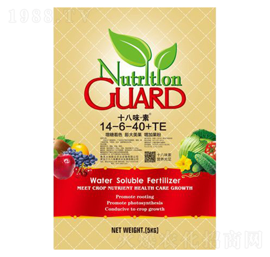 多元素大量元素水溶肥14-6-40+TE-十八味·素-大地聯(lián)眾