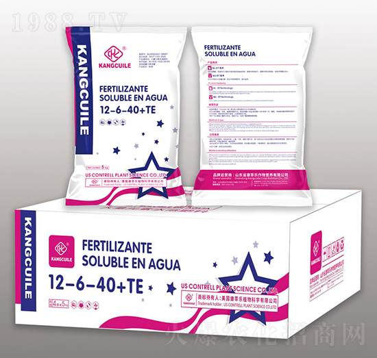 高鉀大量元素水溶肥料12-6-40+TE-康萃樂