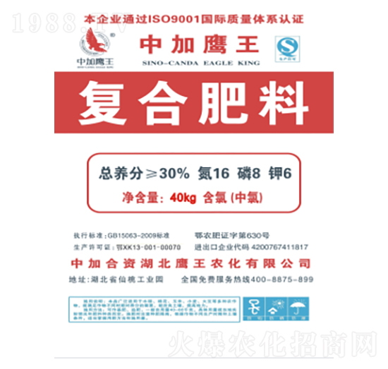 30%復(fù)合肥料16-8-6-鷹王中彩-璟泓龍翔