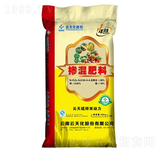 氮鉀追摻混肥料30-0-6-年勝-世紀(jì)云天