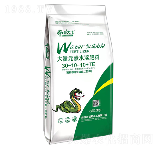 大量元素水溶肥料30-10-10+TE-莽哥大地-福邦化工