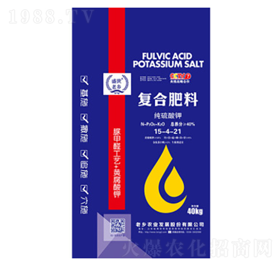 純硫酸鉀復合肥料15-4-21-老鄉(xiāng)農業(yè)