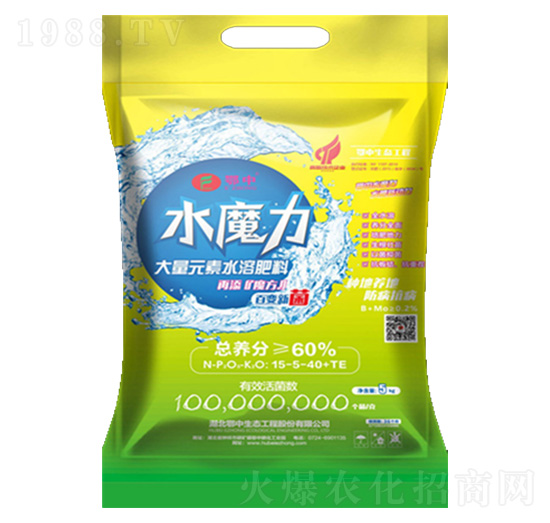 壯果型大量元素水溶肥料15-5-40+TE-水魔力-鄂中肥業(yè)
