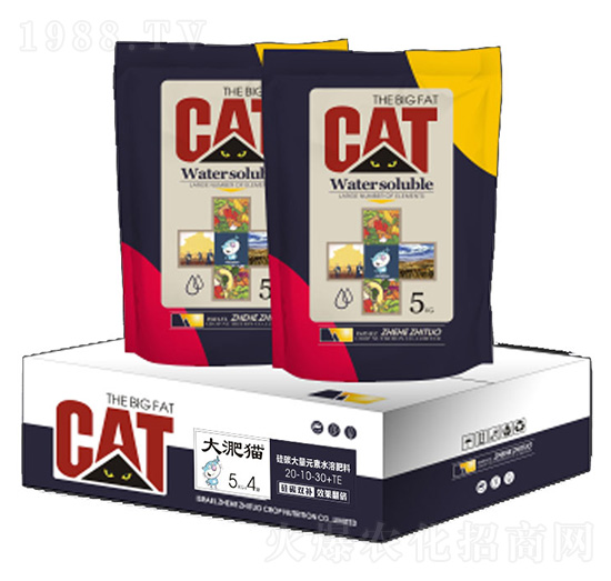 硅碳大量元素水溶肥20-10-30+TE-大淝貓-云惠農