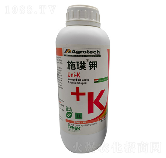 高含量海藻活性有機肽螯合鉀原液-施璞鉀-艾格泰克