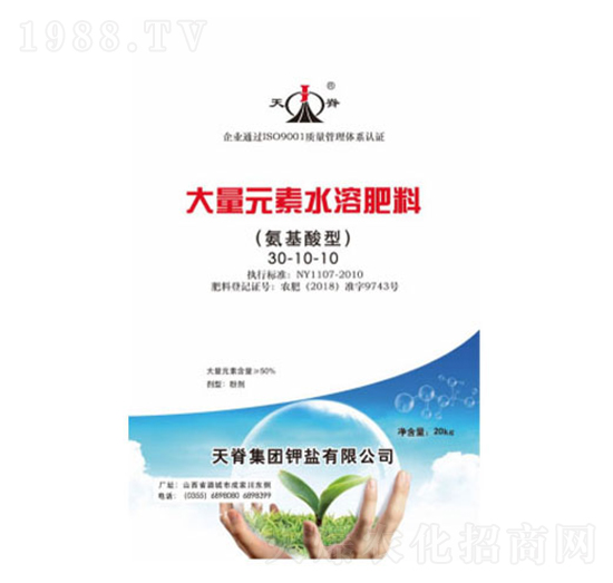 氨基酸型大量元素水溶肥30-10-10-天脊
