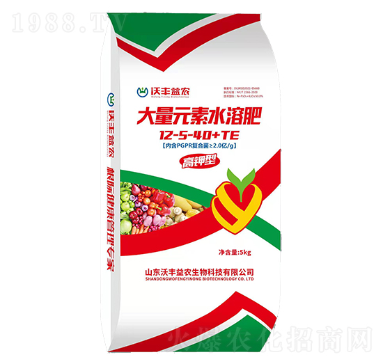 大量元素水溶肥料12-5-40+TE-沃豐益農(nóng)