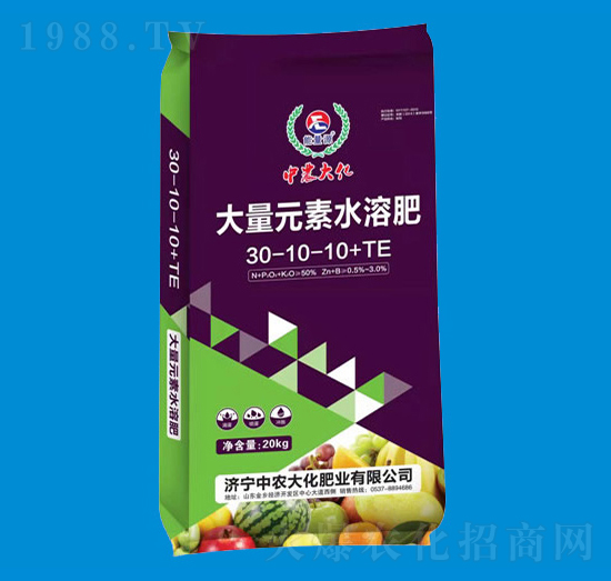 大量元素水溶肥料30-10-10+TE-能量源-中農(nóng)大化