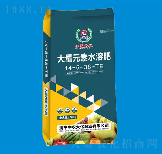 大量元素水溶肥料14-5-38+TE-能量源-中農(nóng)大化