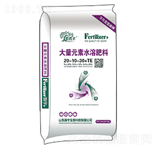 大量元素水溶肥料20-10-30+TE-瀚宇生物
