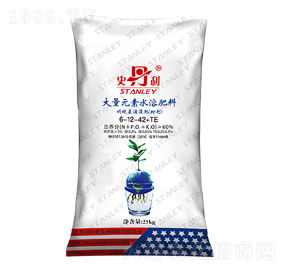 大量元素水溶肥料6-12-42+TE-史丹利