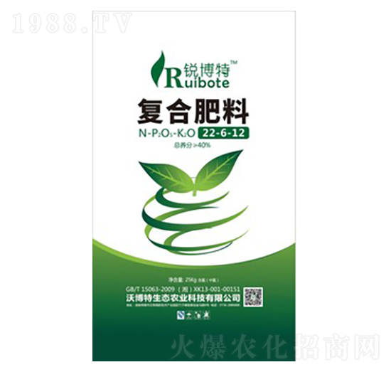 氨酸法中氯復(fù)合肥料22-6-12-銳博特-沃博特