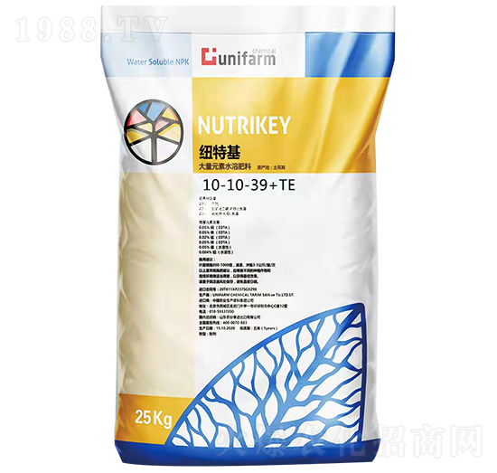 土耳其進口大量元素水溶肥料10-10-39+TE-紐特基-農分享