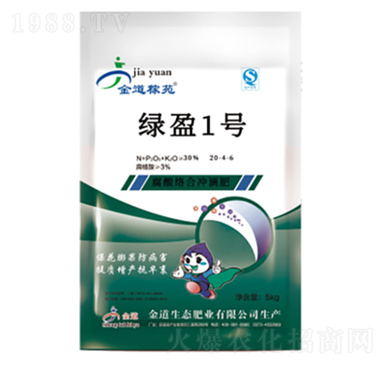 腐酸絡(luò)合沖滴肥料-綠盈1號(hào)-金正生物