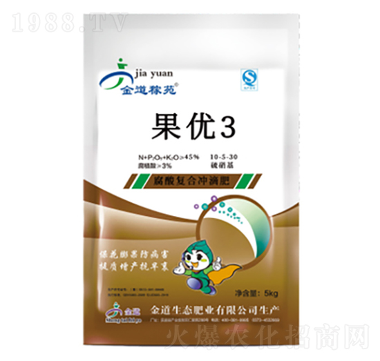 腐酸復(fù)合沖滴肥料-果優(yōu)3-金正生物