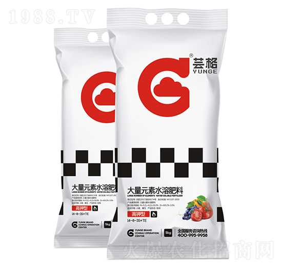 高鉀型大量元素水溶肥14-8-35+TE-蕓格