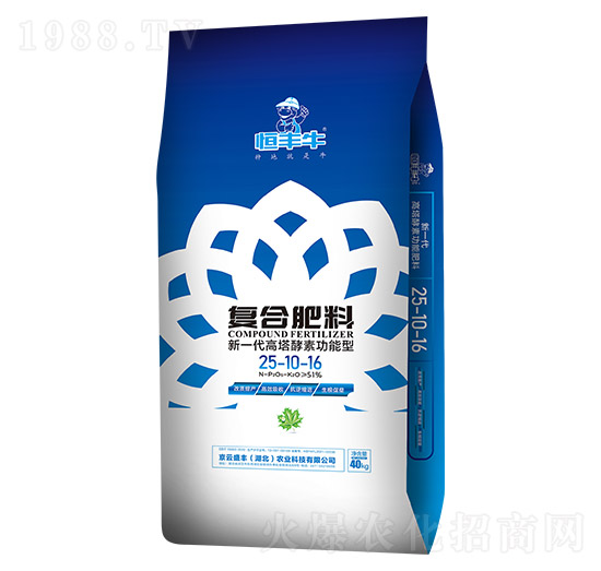 新一代高塔酵素功能型復(fù)合肥料25-10-16-京云盛豐