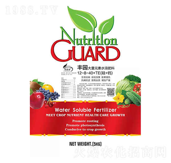 豐園大量元素水溶肥12-8-40+TE-恒豐農(nóng)化