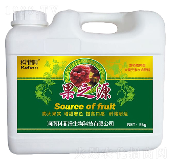 高磷高鉀型大量元素水溶肥料-果之源-科菲姆