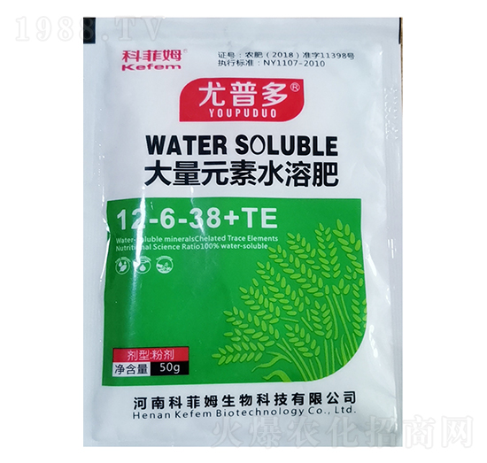大量元素水溶肥12-6-38-尤普多-科菲姆