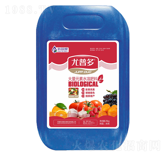 膨果著色上粉型大量元素水溶肥料-尤普多-科菲姆