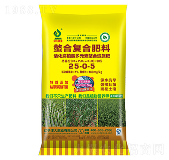 活化腐植酸多元素螯合追施肥25-0-5-津大肥業(yè)