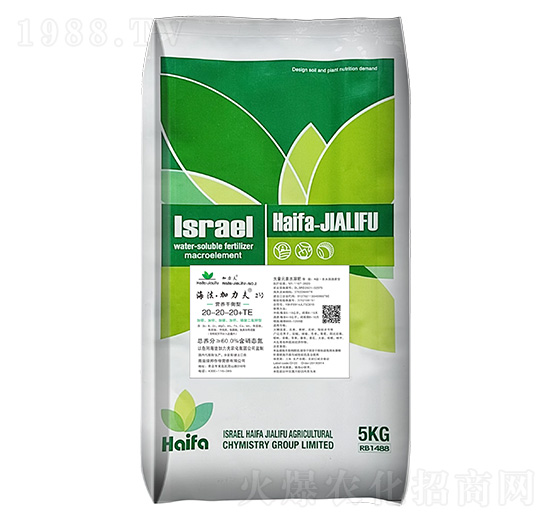營養(yǎng)平衡型大量元素水溶肥料20-20-20-海法加力夫2號-海法加力夫