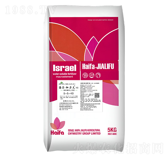 膨果靚果上色型大量元素水溶肥料5-5-40+TE-海法加力夫1號-海法加力夫
