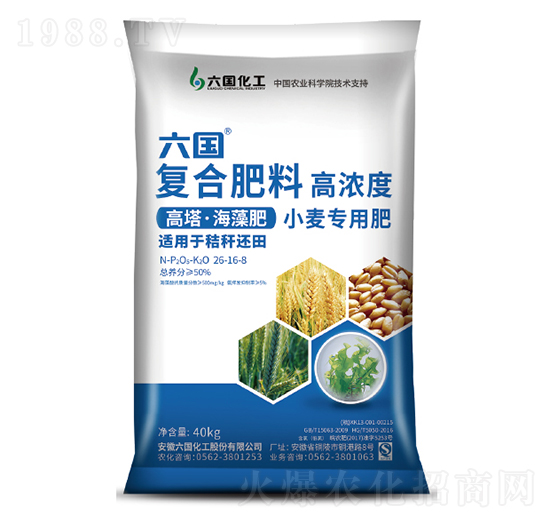 高塔海藻小麥專用肥-六國化工