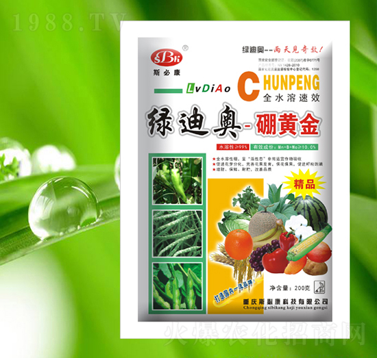 硼黃金-綠迪奧-斯必康