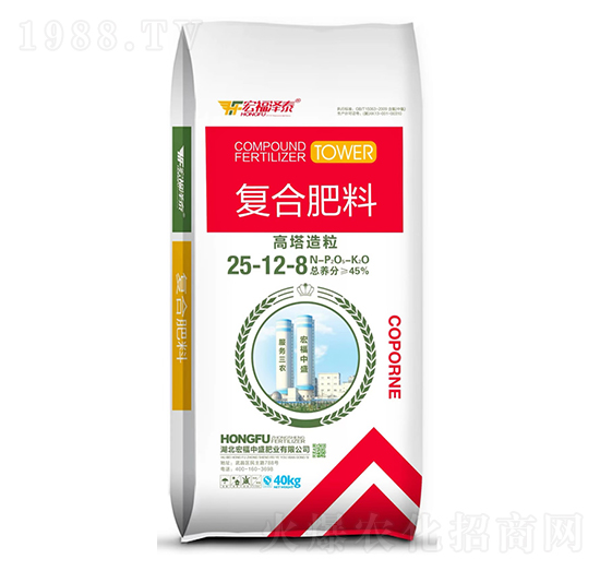 高塔造粒復(fù)合肥料25-12-8-宏福中盛