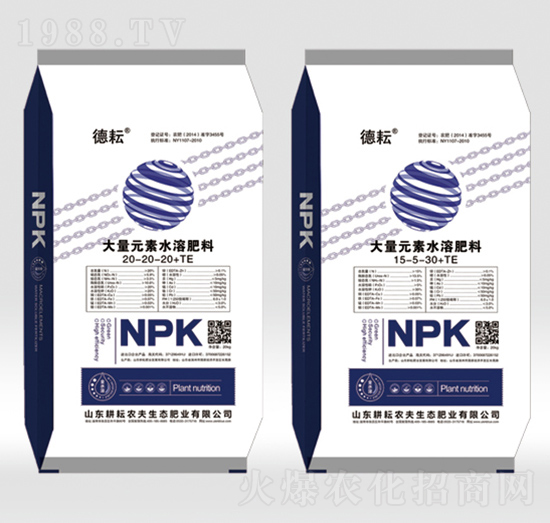 大量元素水溶肥料20-20-20+TE-德耘-耕耘農(nóng)夫