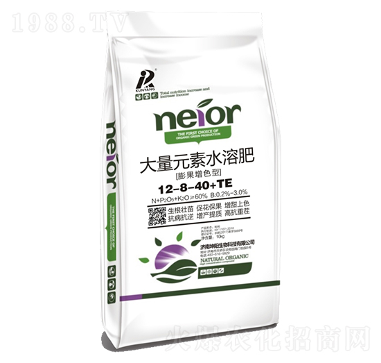 大量元素水溶肥12-8-40+TE-坤陽生物