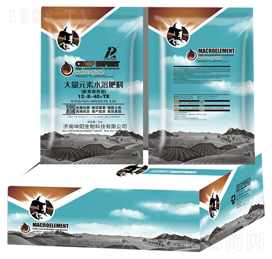 大量元素水溶肥料12-8-40+TE-坤陽生物