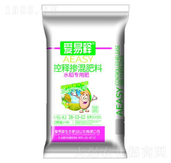 水稻專用控釋摻混肥28-12-12-愛易施