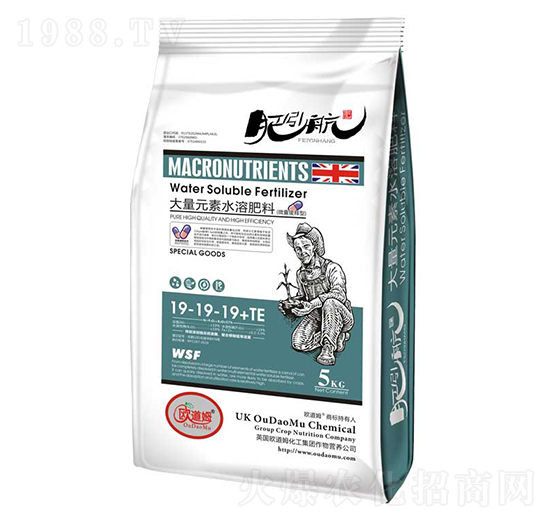 蚓激酶大量元素水溶肥19-19-19+TE-肥引航-歐道姆