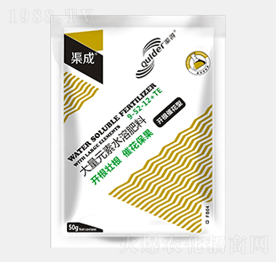 開根催花型大量元素水溶肥料9-52-8+TE-渠成-渠得生物