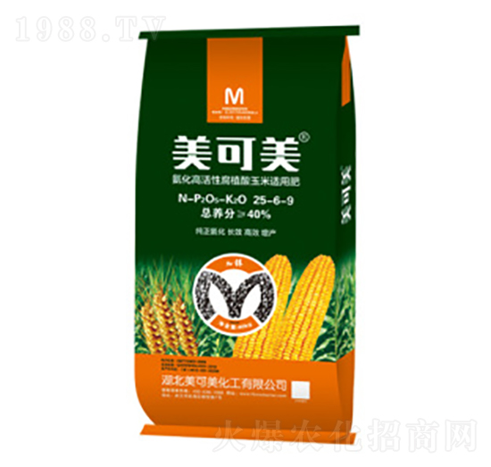 氨化高活性腐殖酸玉米適用肥25-6-9-美可美