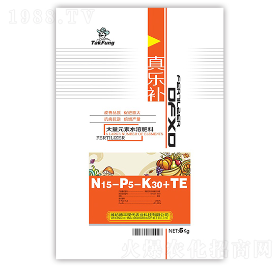 大量元素水溶肥料15-5-30+TE-真樂補(bǔ)-亞東化工