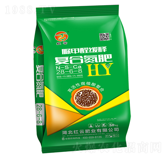 脲甲醛緩釋復(fù)合氮肥28-6-8-紅云