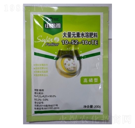 高磷型大量元素水溶肥10-52-10+TE-申晶雅