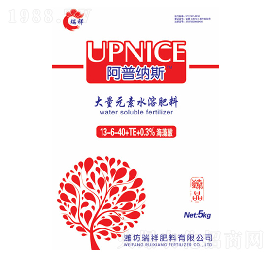 大量元素水溶肥13-6-40+TE-瑞祥肥料