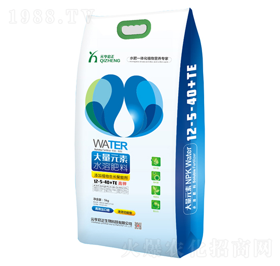 高鉀型大量元素水溶肥料12-5-40+TE-元亨啟正生物