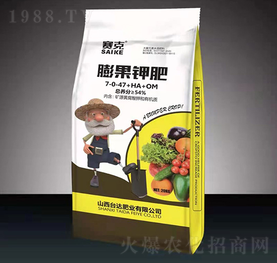 膨果鉀肥7-0-47+HA+OM-賽克-臺達肥業(yè)