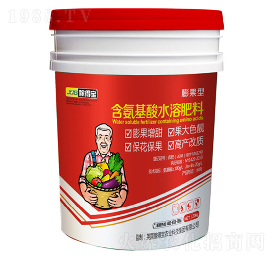 膨果型含氨基酸水溶肥料-稼得寶生物