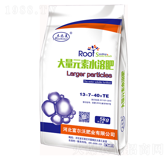 大量元素水溶肥13-7-40+TE-富爾沃