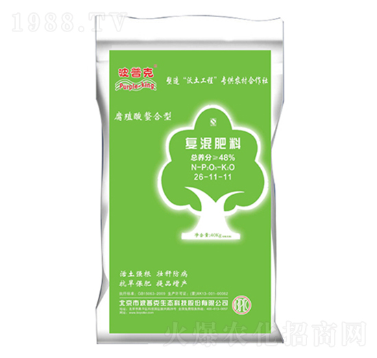 高氮螯合復(fù)混肥料26-11-11-波普克