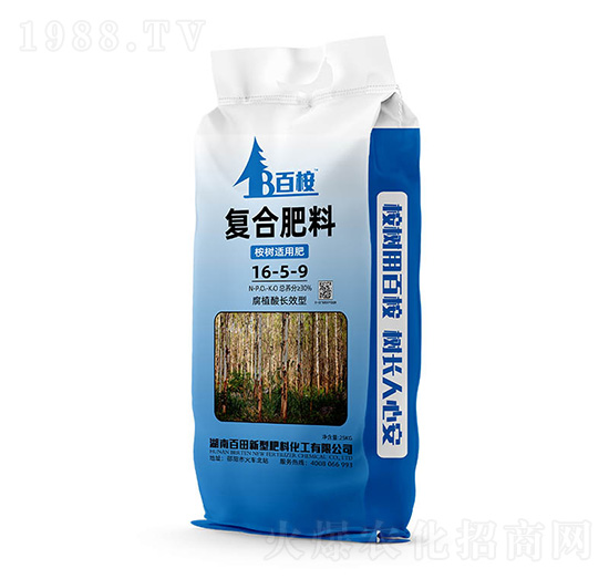 25kg桉樹專用復合肥料16-5-9-百田